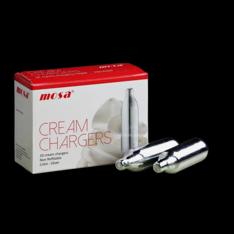Mosa 8g food-grade cream chargers box and chargers