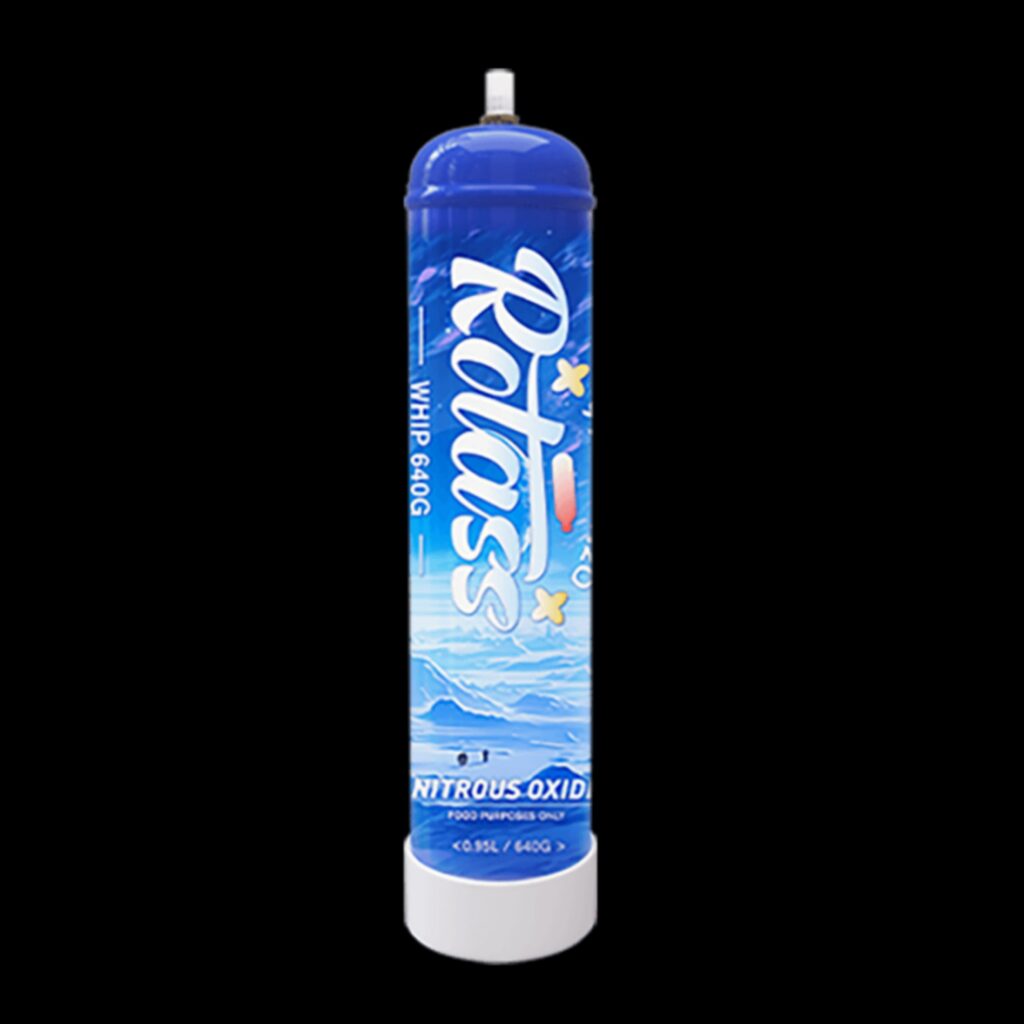 Rotass Whip 640g food-grade nitrous oxide cylinder